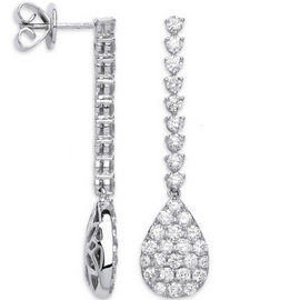 Diamond Earrings | Shop 18ct Diamond Earrings Online | Fidem