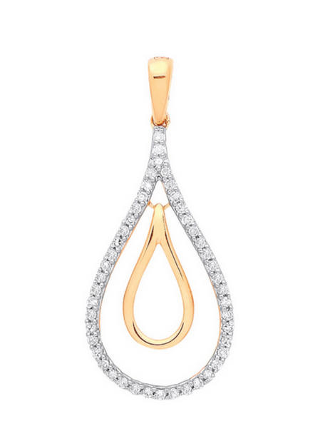 9ct Gold Pendant | Diamond Pendants | Women's Gold Pendants