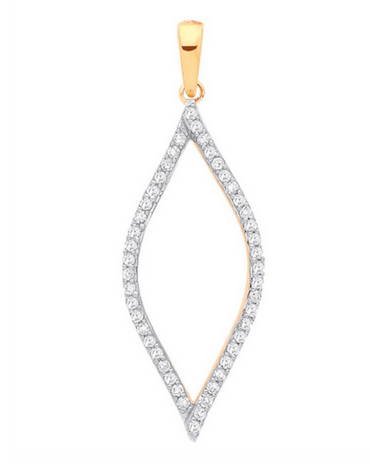 9ct Gold Diamond Pendant | Diamond Pendants | Women's Gold Pendants