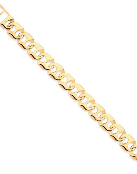 9 Carat Solid Gold Bracelet | Gold Bracelet | Mens Gold Bracelet