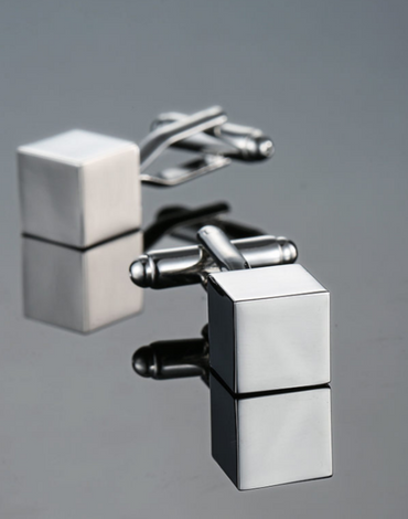 Stainless Steel Cufflinks | White Gold Cufflinks | Cufflinks by Fidem