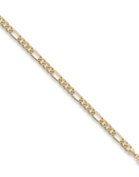 9 Carat Gold Chain | Solid Gold Figaro Necklace | Women's Necklace