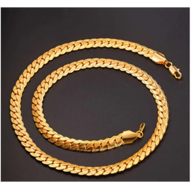 Mens Chain Necklace | 18 Carat Gold Plated Necklace | Mens Necklace