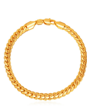 Mens Bracelet | 18k Gold Plated Bracelet | Gold Plated Mens Womens Jewellery