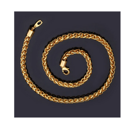 Mens Gold Neckalace |18k Gold Plated Necklace Chain | Mens Gold Plated Chain