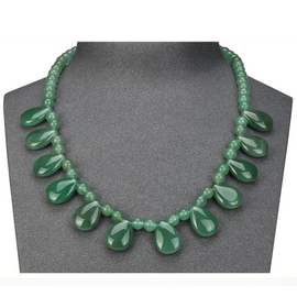 Gemstones Necklace Green Aventurine -Natural Stone Choker Necklace