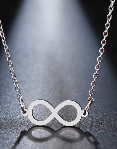 Infinity Stainless steel necklace heart necklace chain - beautiful infinity gold necklace chain