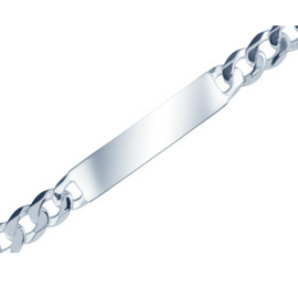 Sterling Silver Bracelet | Diamond Cut Curb Bracelet | UK Hallmarked Bracelet