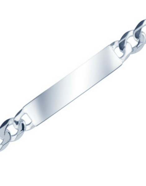 Sterling Silver Bracelet | Diamond Cut Curb Bracelet | UK Hallmarked Bracelet