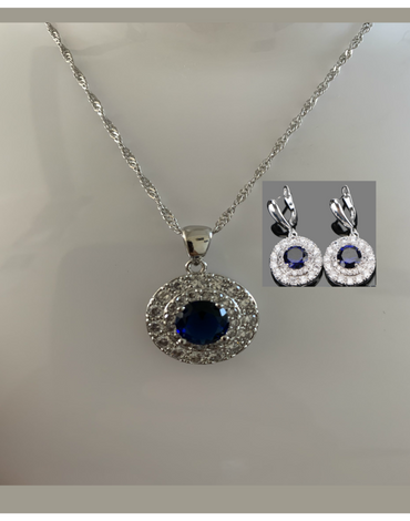 Women's Sterling Silver Necklace Set | Ladies Jewellery Sets |  Sterling Silver Set