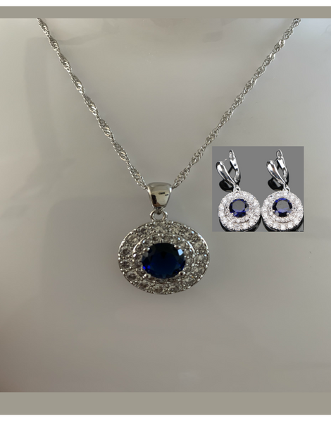 Women's Sterling Silver Necklace Set | Ladies Jewellery Sets |  Sterling Silver Set