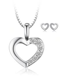 Sterling Silver Necklace Set | Women's Sterling Silver Necklace Set | Sterling Silver Sets