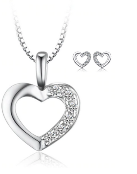 Sterling Silver Necklace Set | Women's Sterling Silver Necklace Set | Sterling Silver Sets