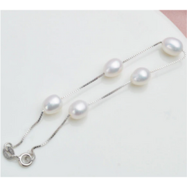 Freshwater Pearl Bracelet | 925 Sterling Silver Freshwater Bracelet