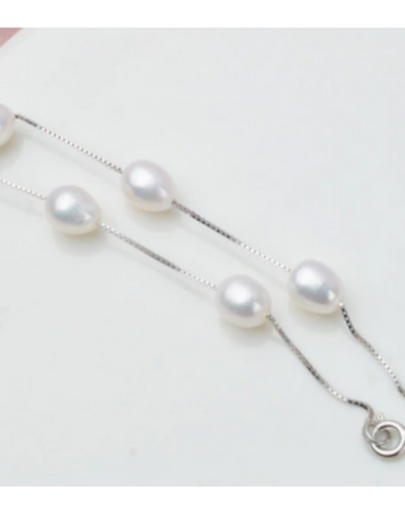 Freshwater Pearl Bracelet | 925 Sterling Silver Freshwater Bracelet